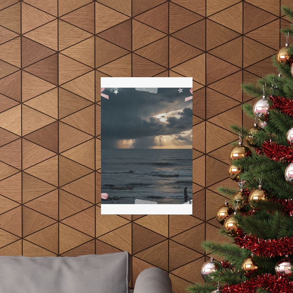 Dramatic Storm — Person — Matte Poster