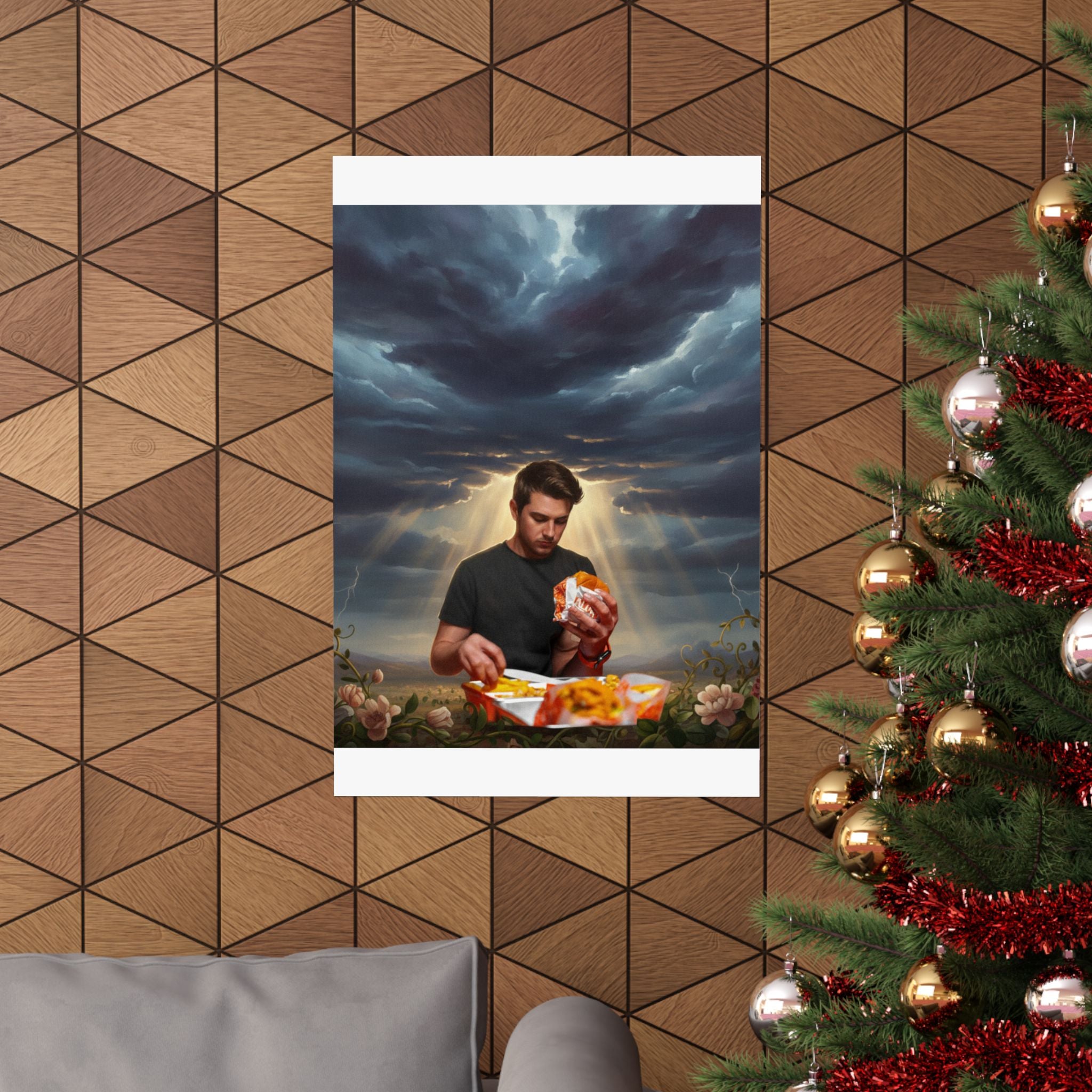 Dramatic Storm — Person — Matte Poster