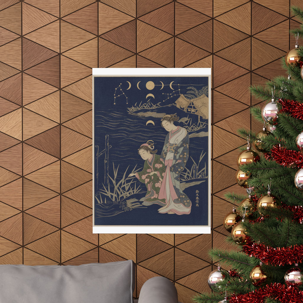 Celestial — Two Young Ladies At The Shore — Matte Poster