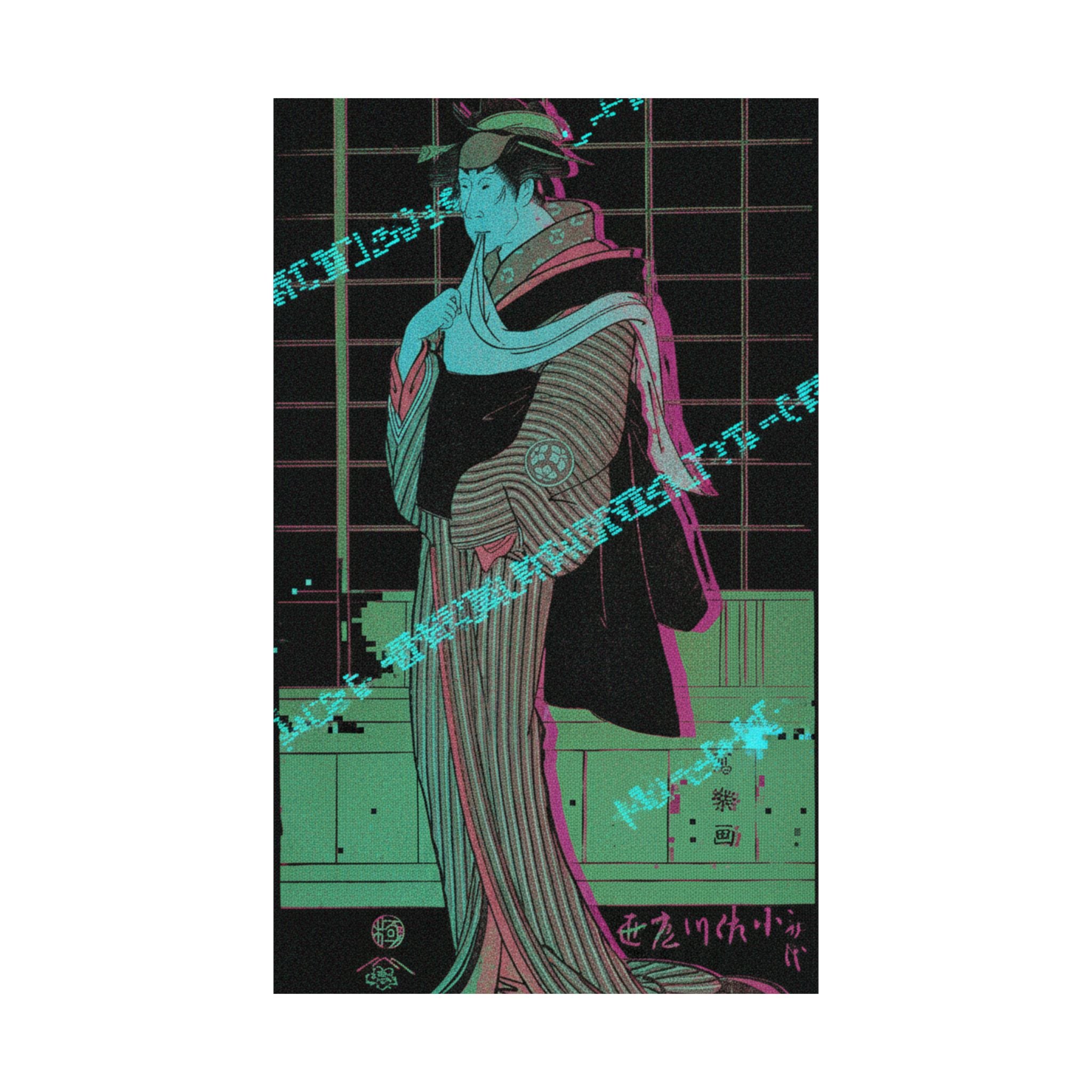 Glitch Culture — Osagawa Tsuneyo Ii As The Hairdresser O-Roku — Matte Poster