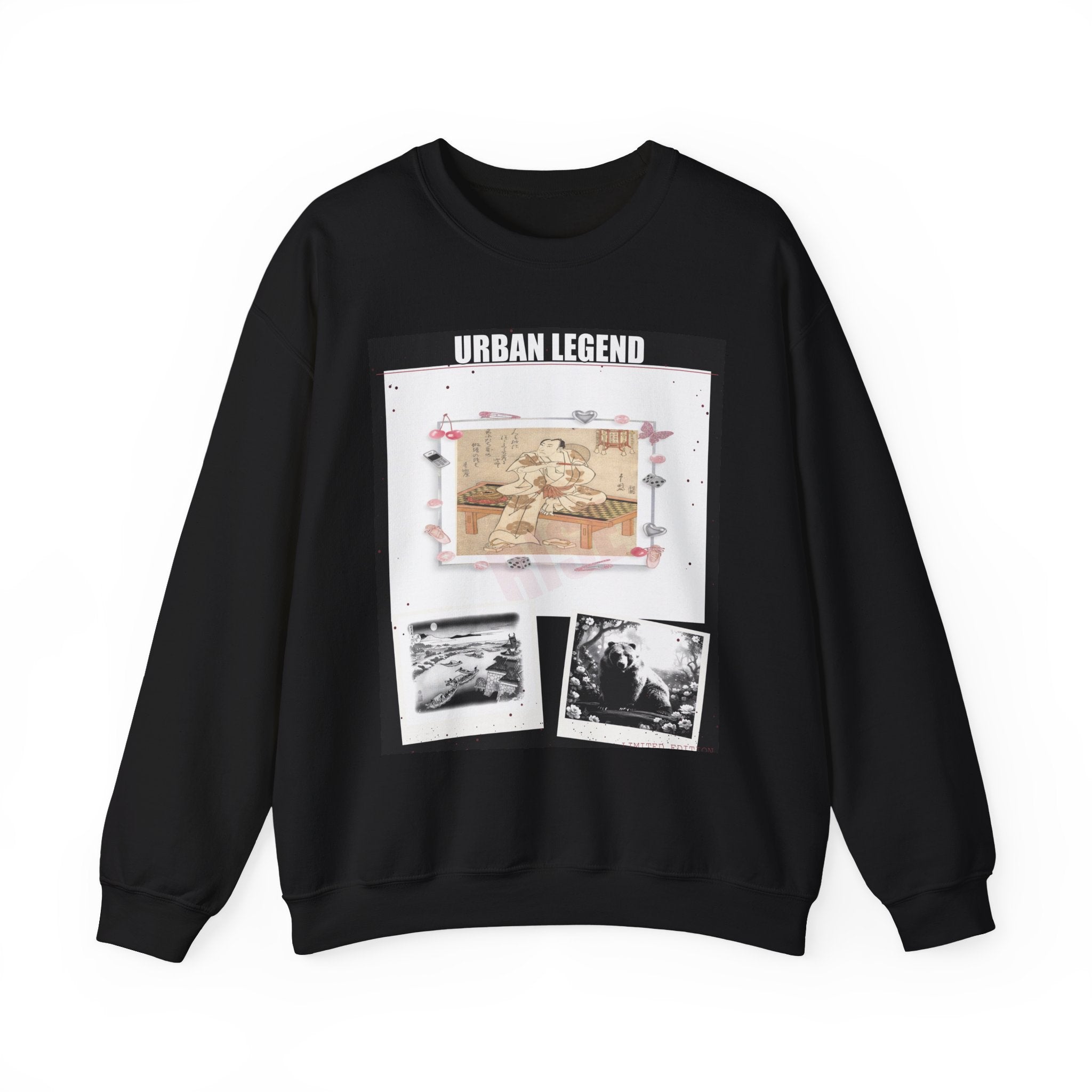 Clothing Collage Graphic crewneck sweatshirt — product view 2