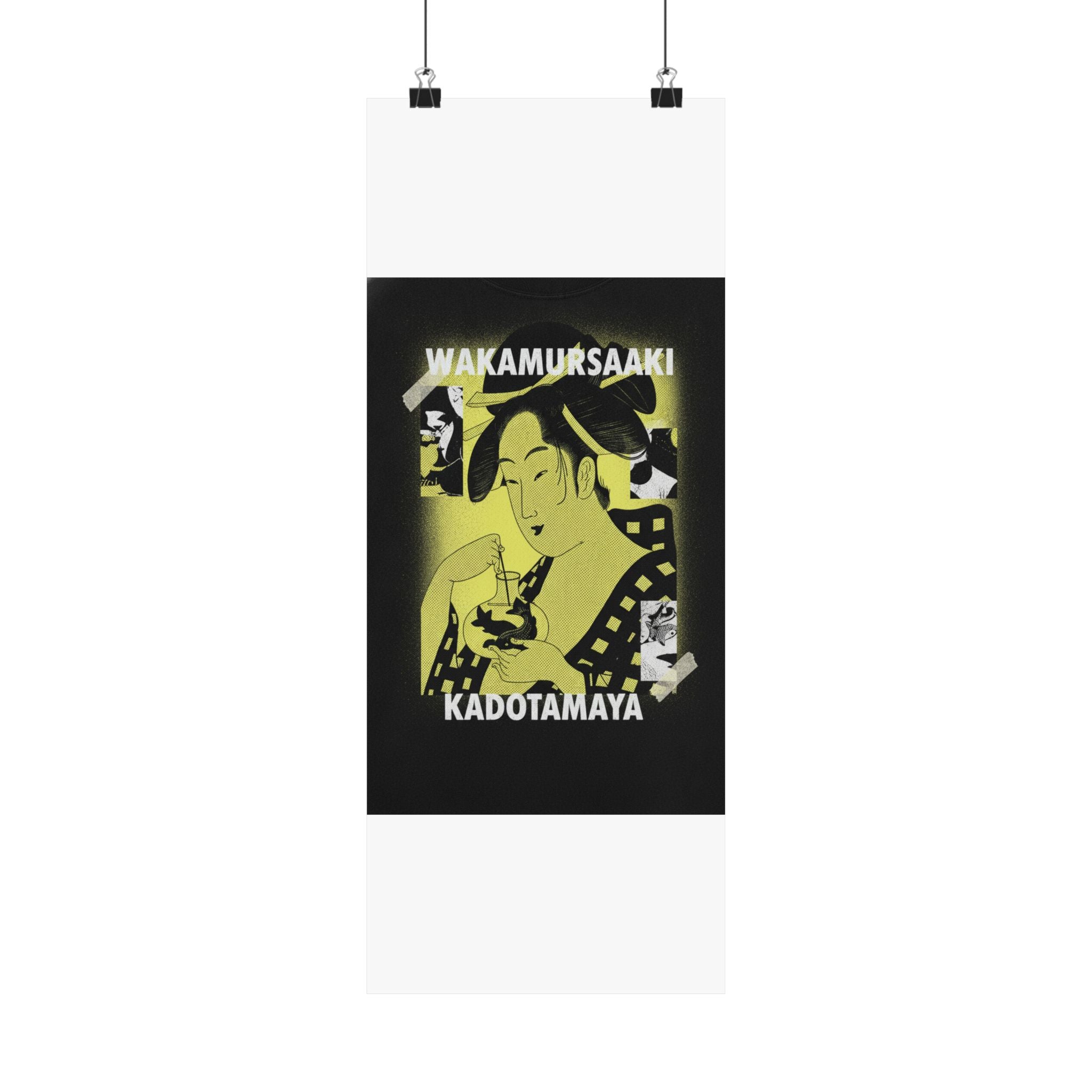 Streetwear Collage — Wakamurasaki Of The Kadotamaya — Matte Poster