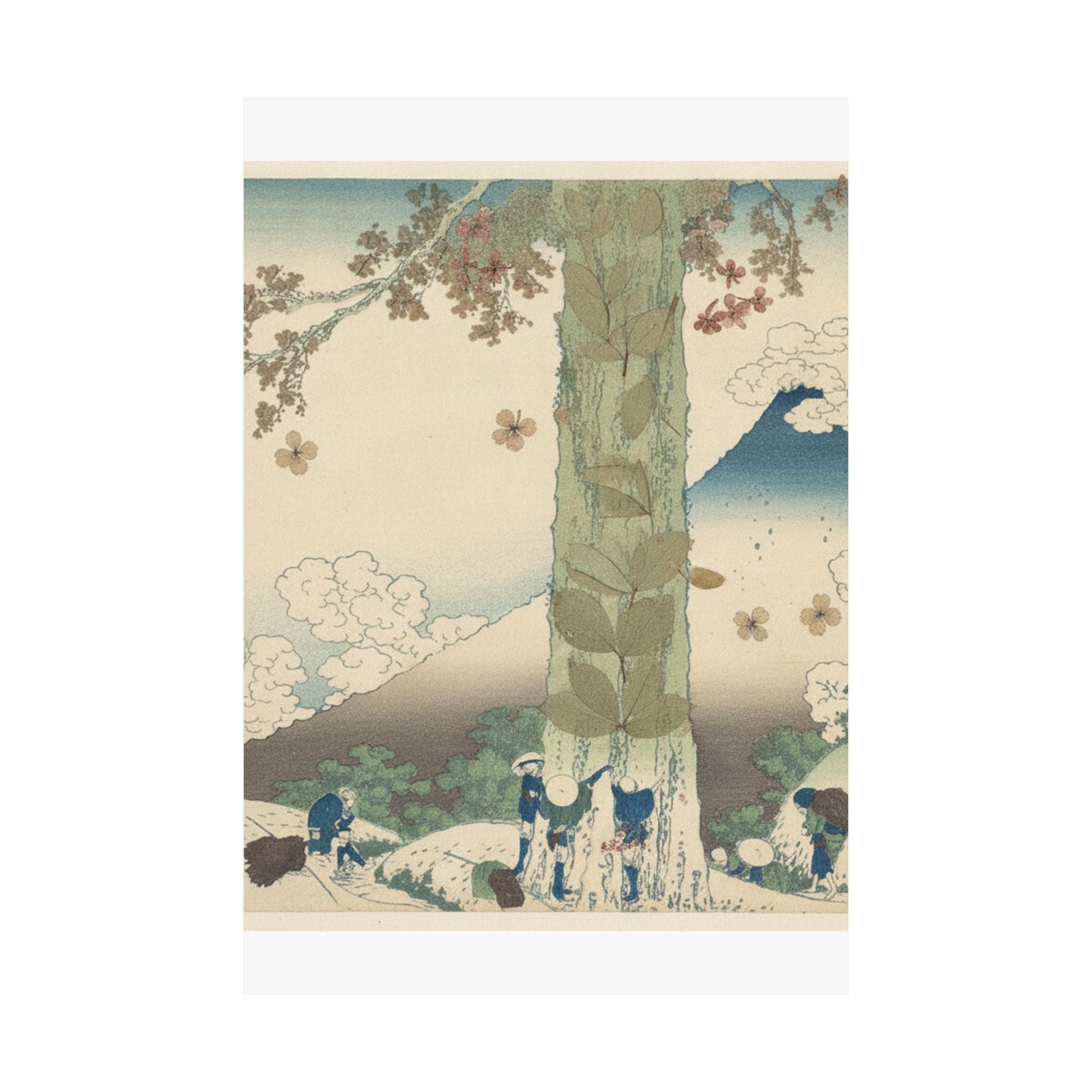 Botanical — Mishima Pass In Kai Province (Kōshū Mishima Goe), From The Series Thirty-Six Vie — Matte Poster