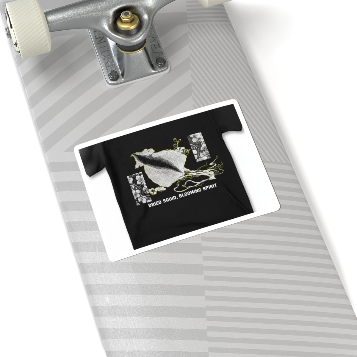 Streetwear Collage — Dried Cuttle-Fish And Plum Blossoms — Kiss-Cut Sticker