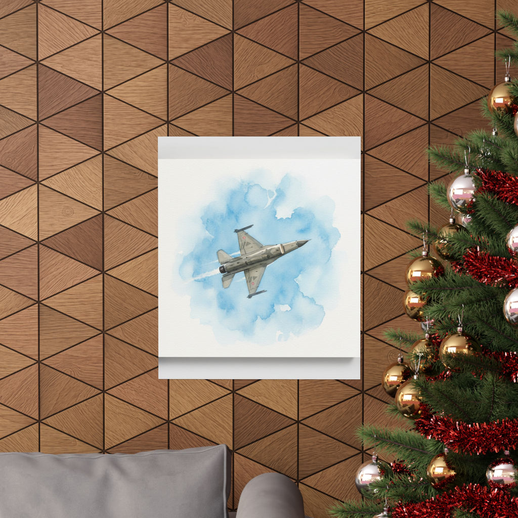 Watercolor — Aircraft — Matte Poster