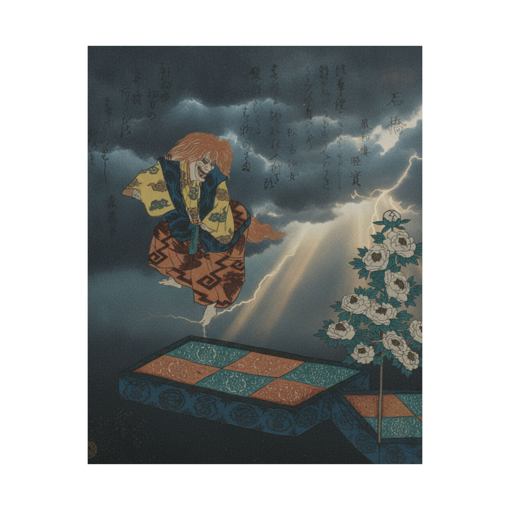 Dramatic Storm — Scene From Noh Dance — Matte Poster