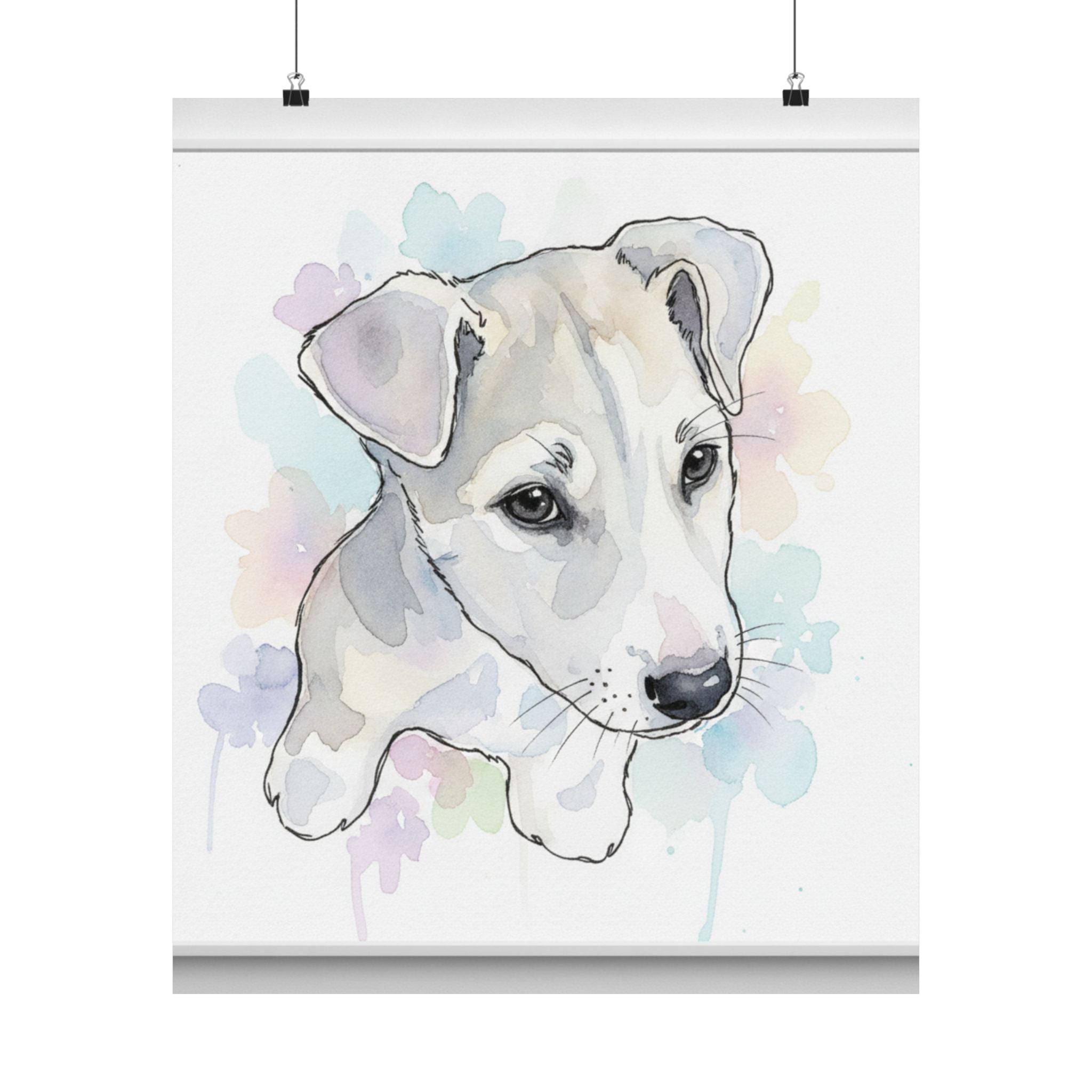 Watercolor — Dog — Matte Poster
