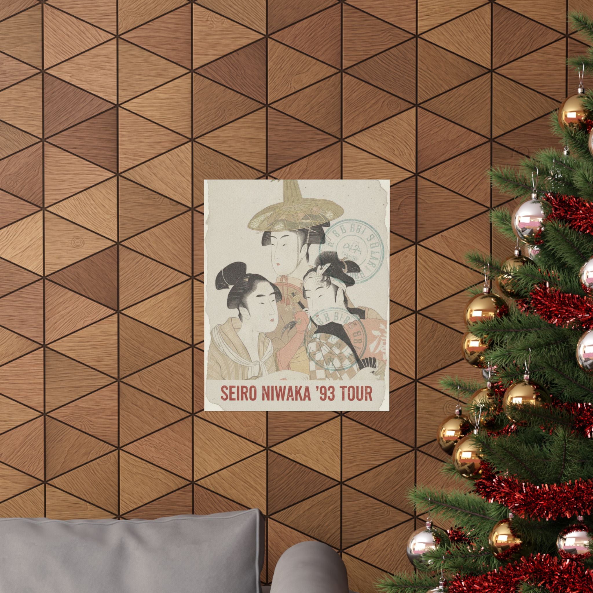 Vintage Bootleg — Seiro Niwaka Onna Geisha No Bu Tojin Shishi Sumo — Matte Poster