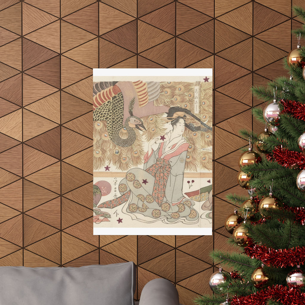 Botanical — Interior Of The House Called Ōgiya — Matte Poster