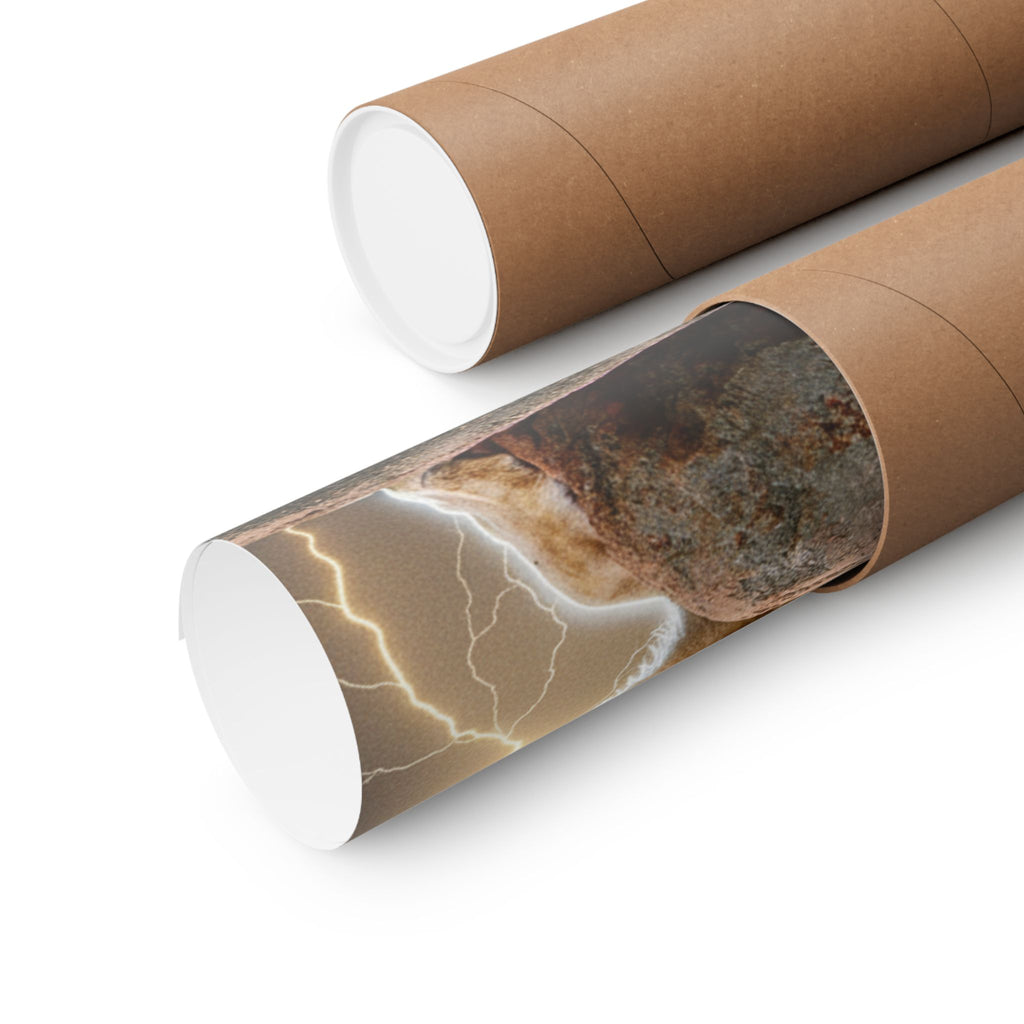 Dramatic Storm — Lion — Matte Poster