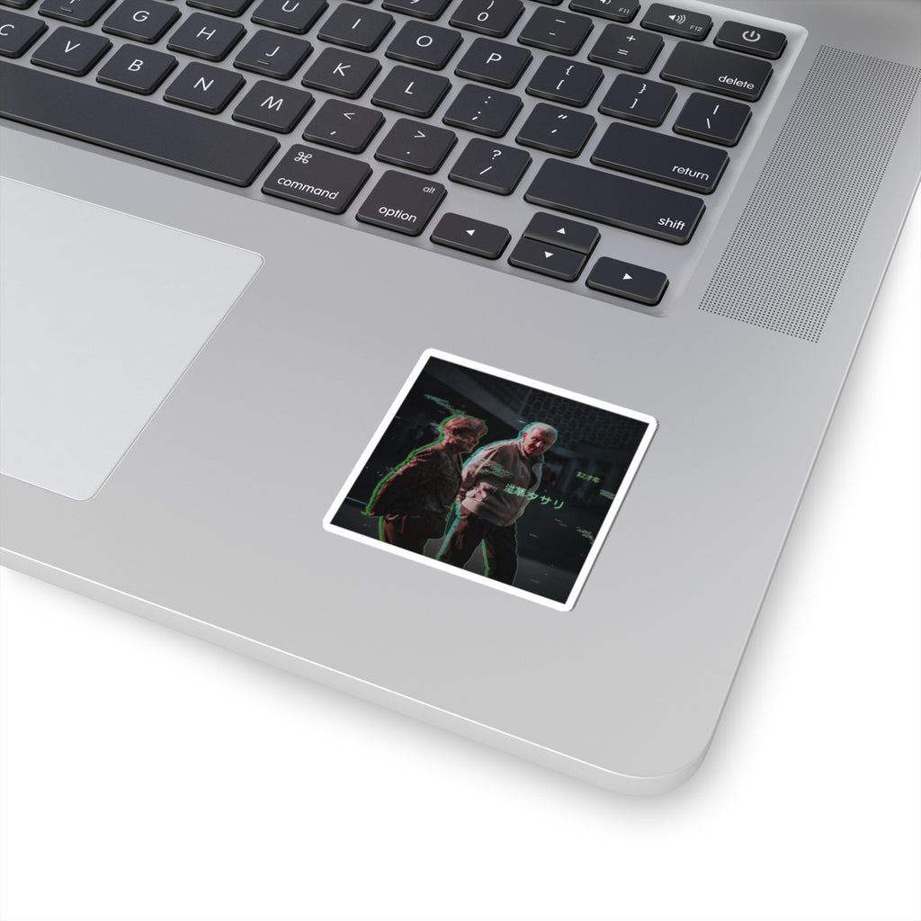 Glitch Culture — Person — Kiss-Cut Sticker
