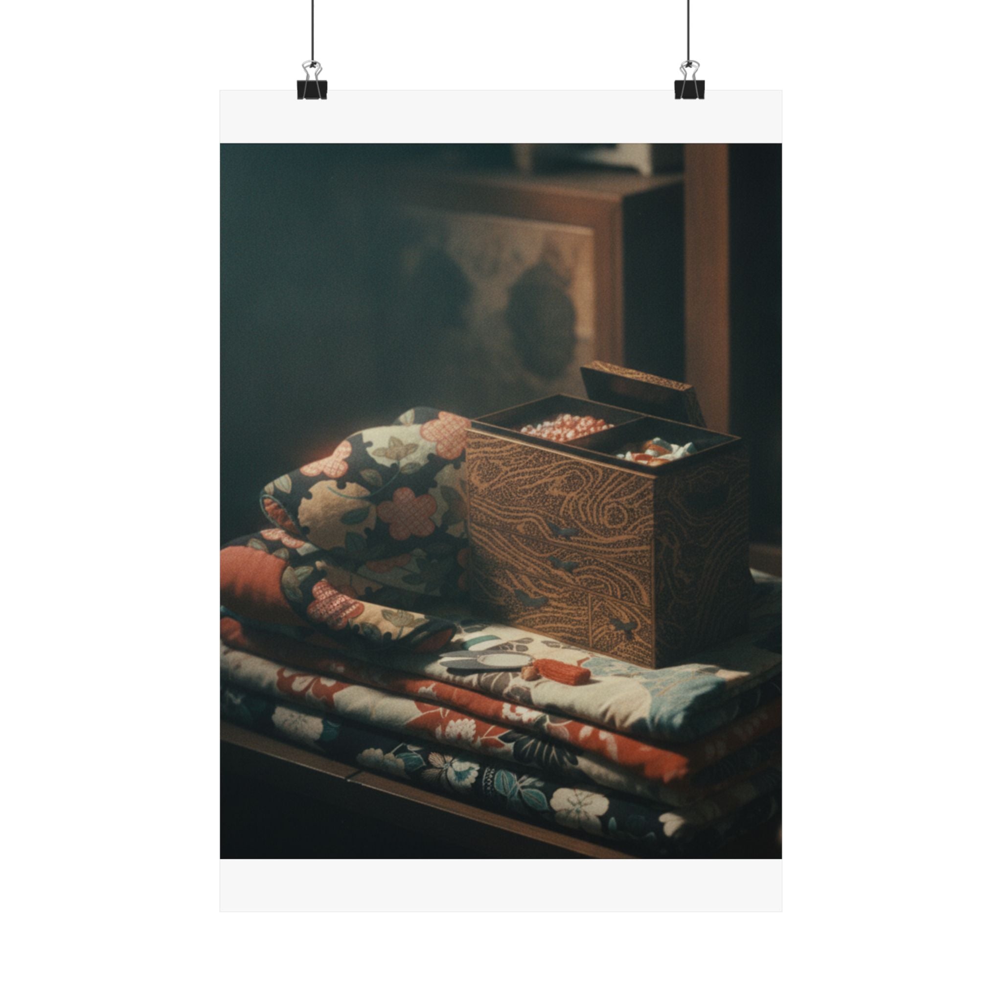 Cinematic — Lady'S Work-Box And Bed Clothing — Matte Poster