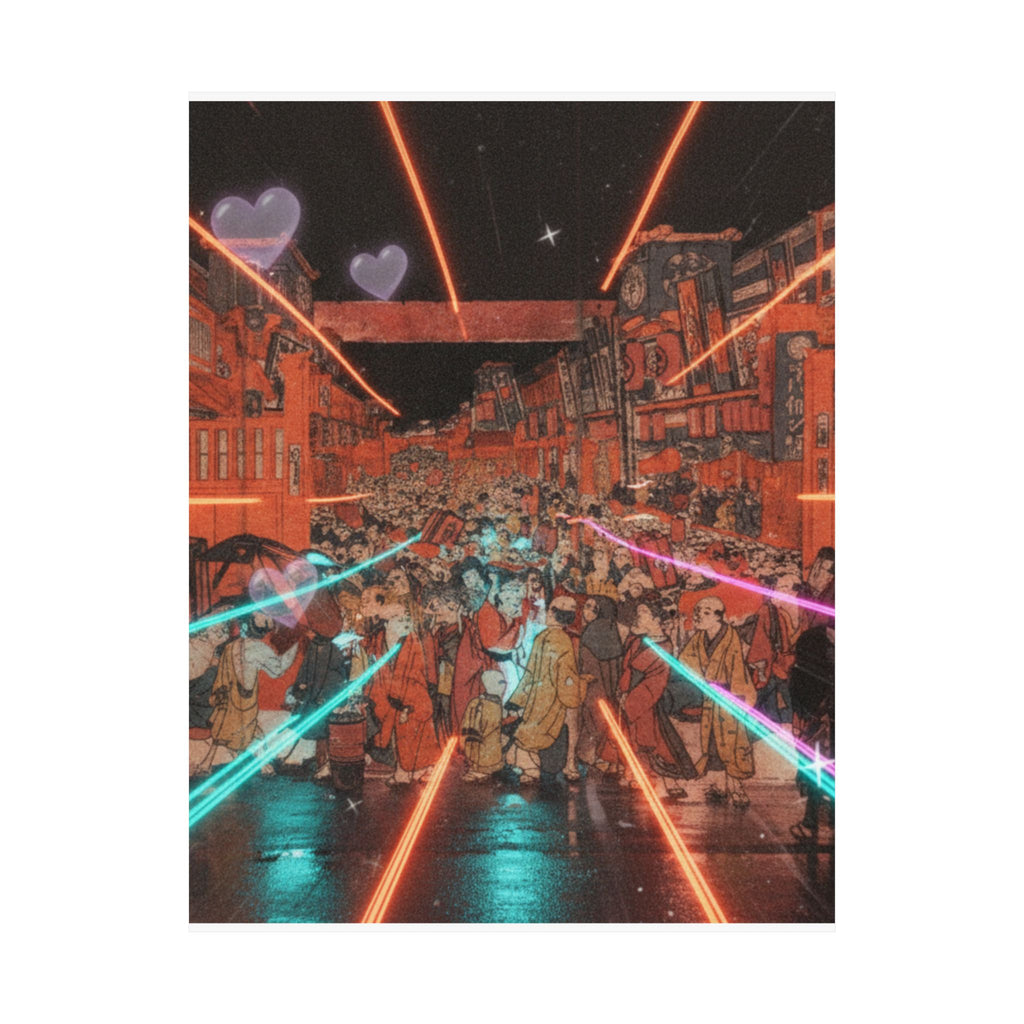 Fast Furious — Sakaichō Fukiyachō Kaomise Yoshibai No Zu — Matte Poster