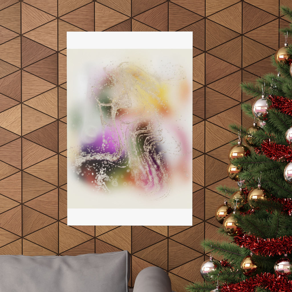 Dreamy Blurred Colour Cloud Abstract Art Poster