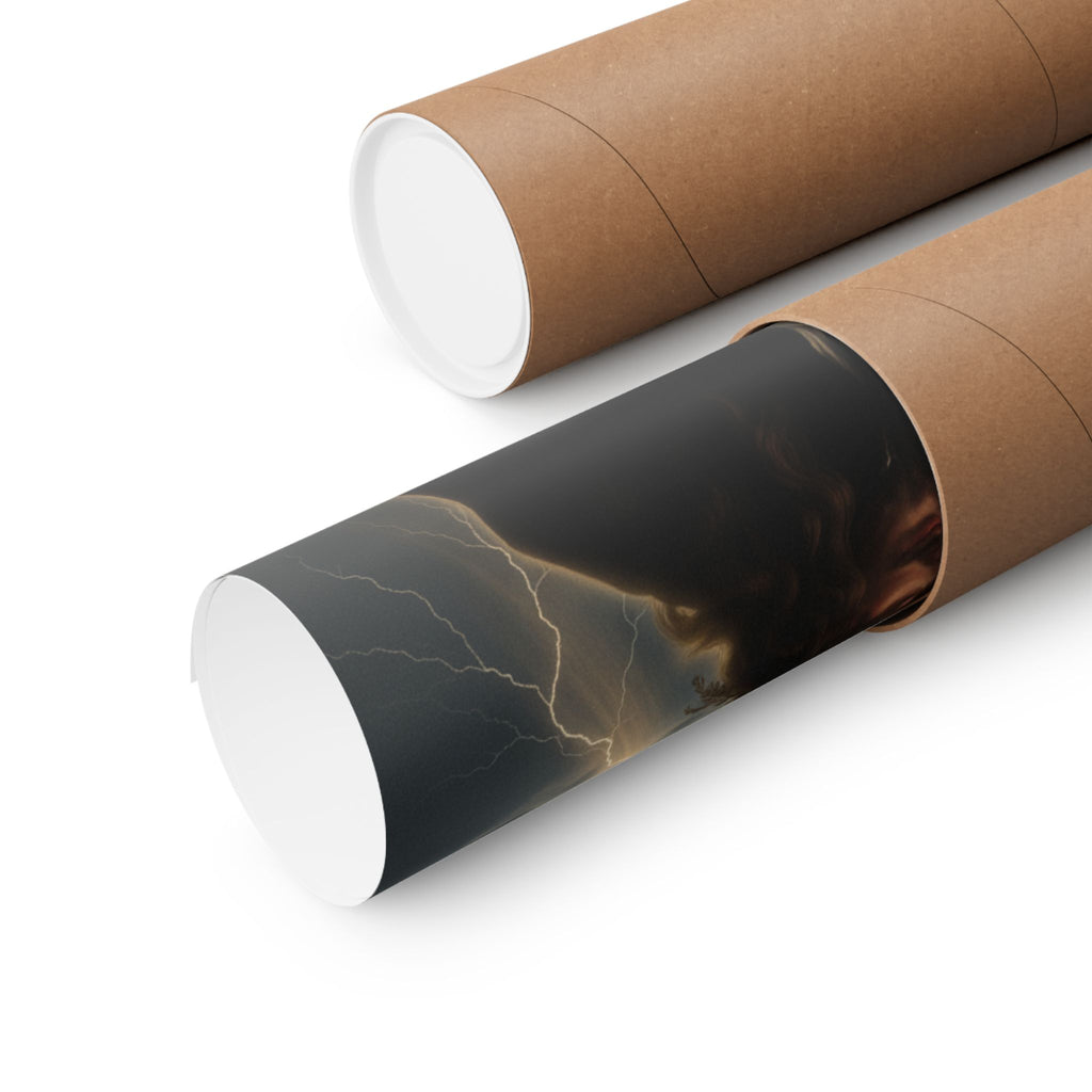 Dramatic Storm — Person — Matte Poster
