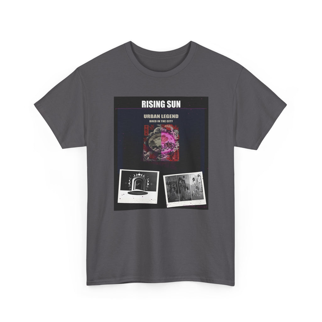 RISING SUN Magenta Night Poster Collage Graphic Tee