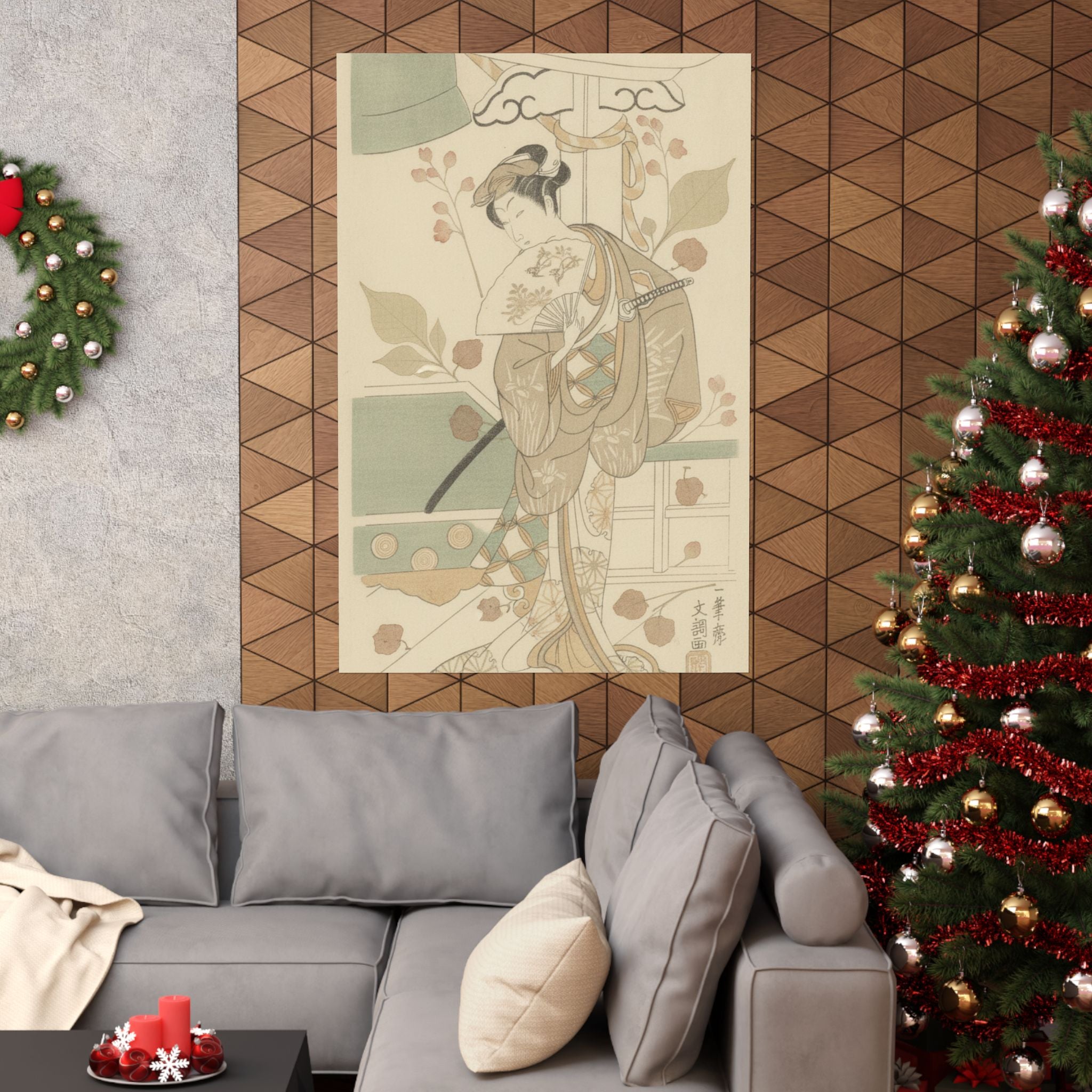 Botanical — The Actor Ichikawa Uzayemon Ix 1724–1785 In A Female Role — Matte Poster