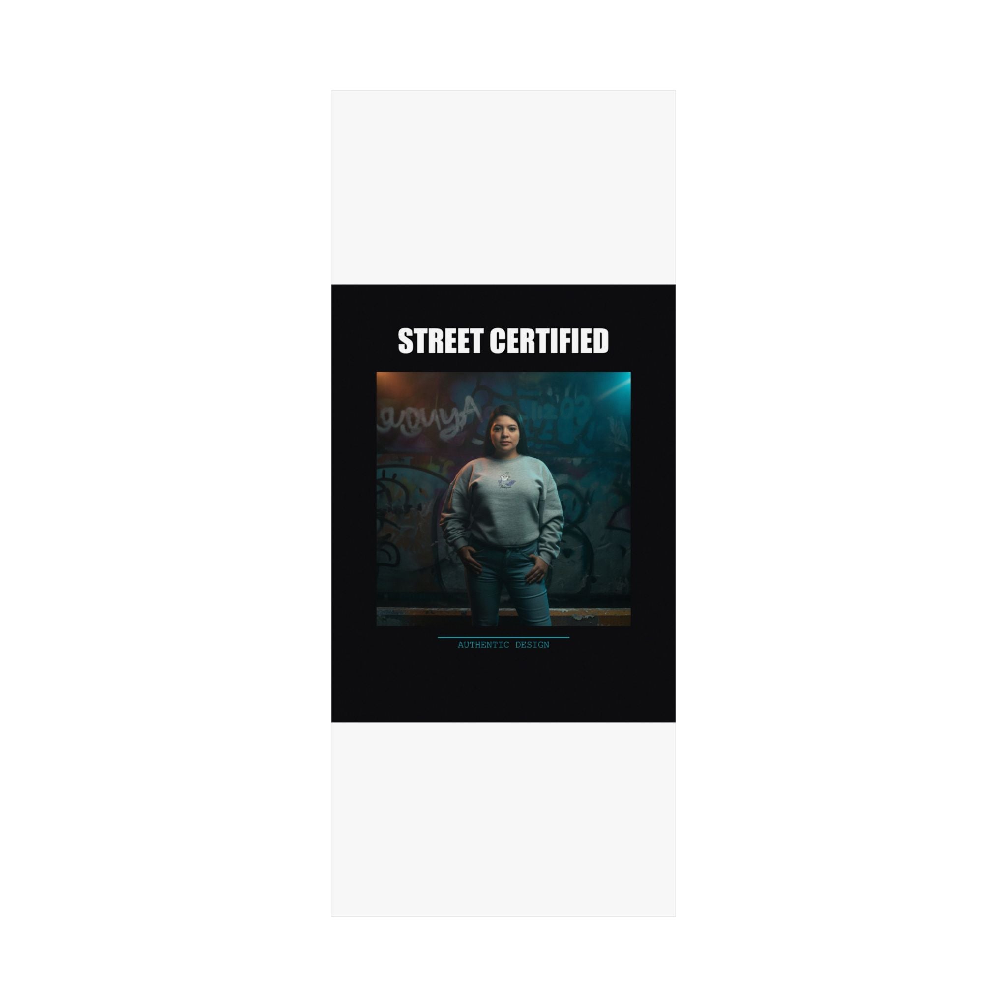 Street Certified Graffiti Wall Portrait Matte Poster