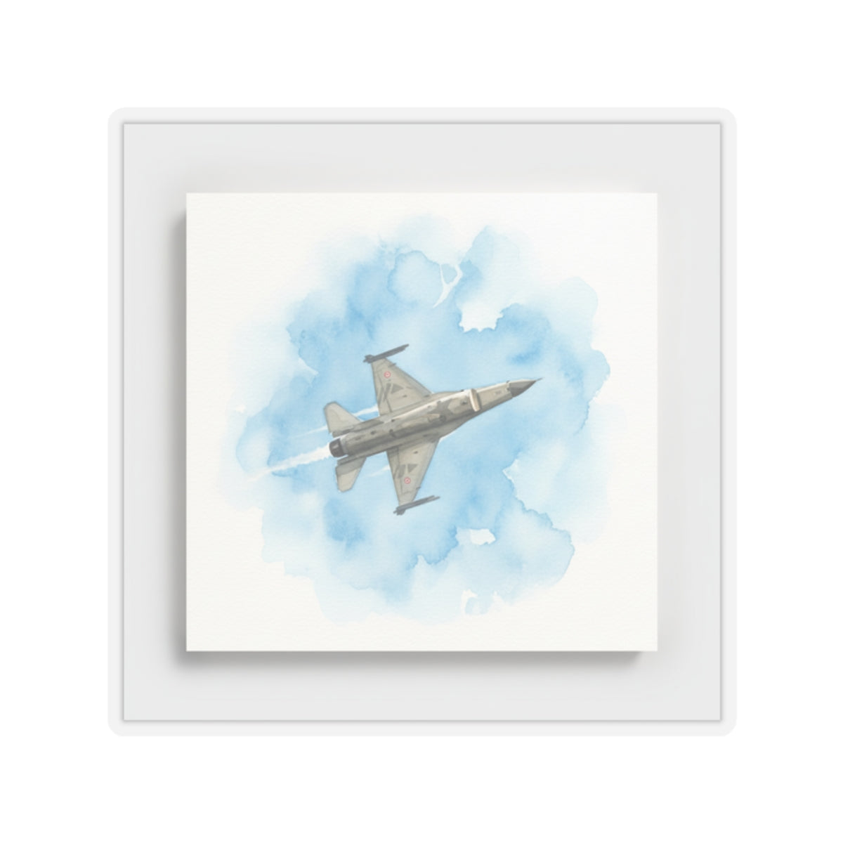 Watercolor — Aircraft — Kiss-Cut Sticker