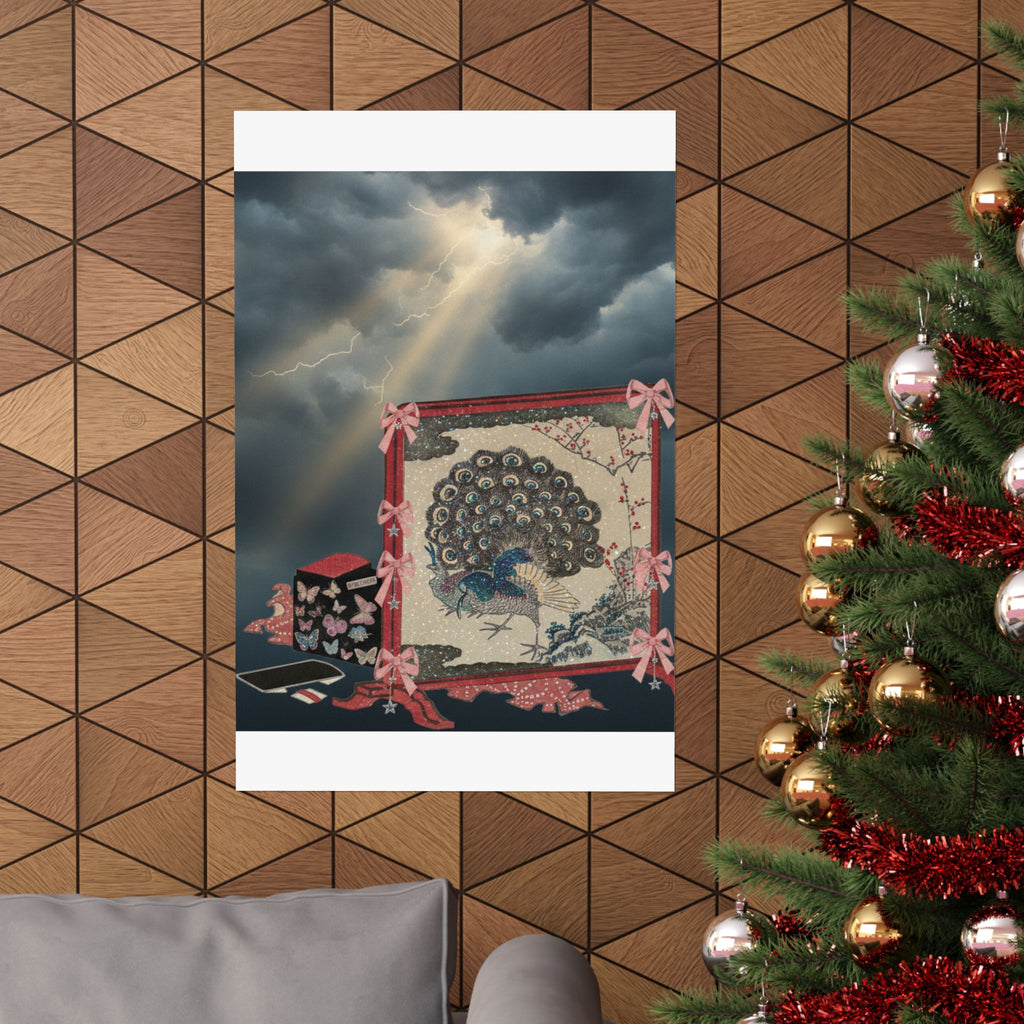 Dramatic Storm — Screen And Lady'S Work-Box — Matte Poster