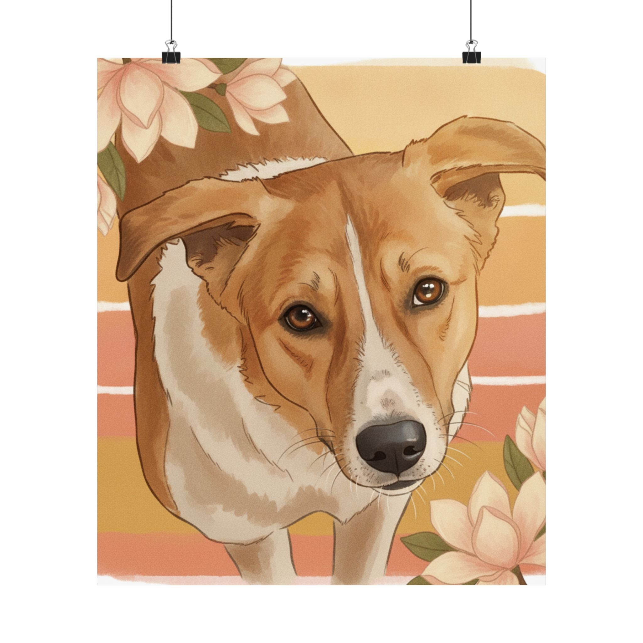 Southern Sunset — Dog — Matte Poster