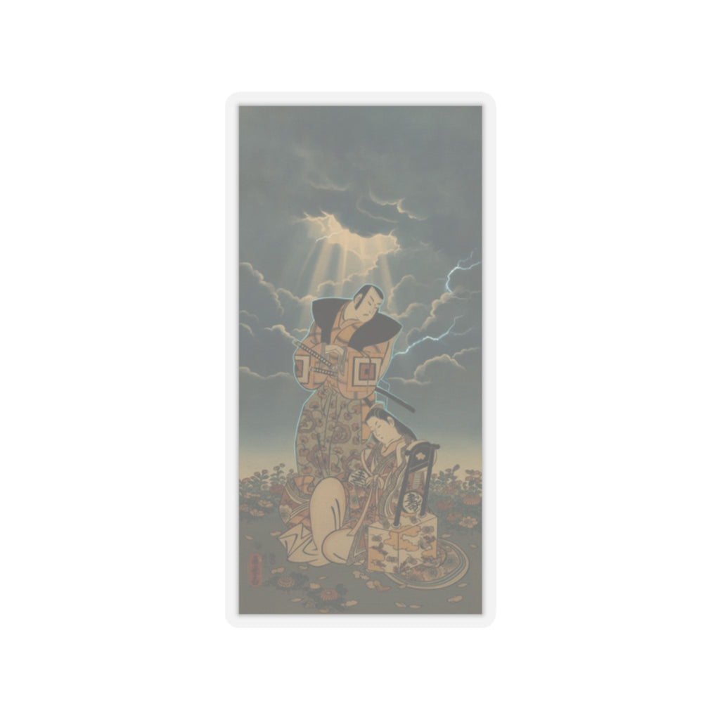 Dramatic Storm — The Actor, Ichikawa Danjuro I, 1660–1704 As A Woman In Unidentified Role — Kiss-Cut Sticker