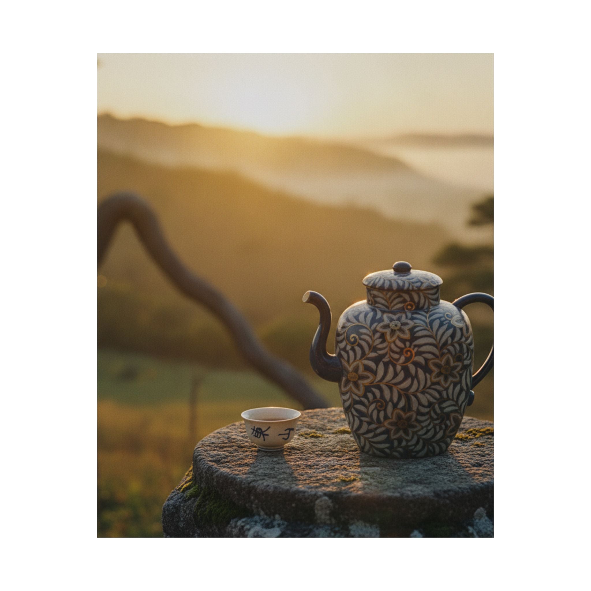 Scenic Nature — Wine Pot And Cup — Matte Poster