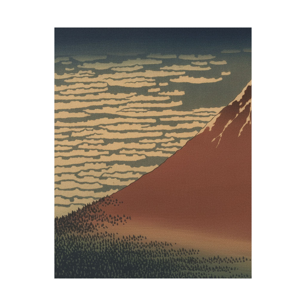Scenic Nature — South Wind, Clear Sky (Gaifū Kaisei), Also Known As Red Fuji, From The Series Th — Matte Poster