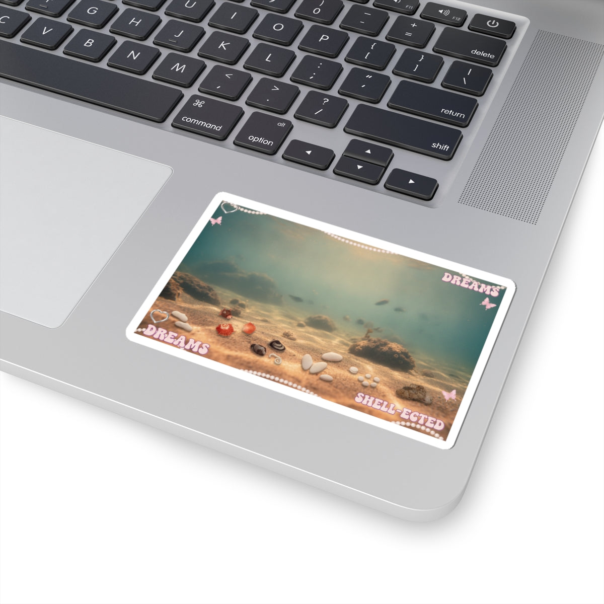 Scenic Nature — Shells Under Water — Kiss-Cut Sticker