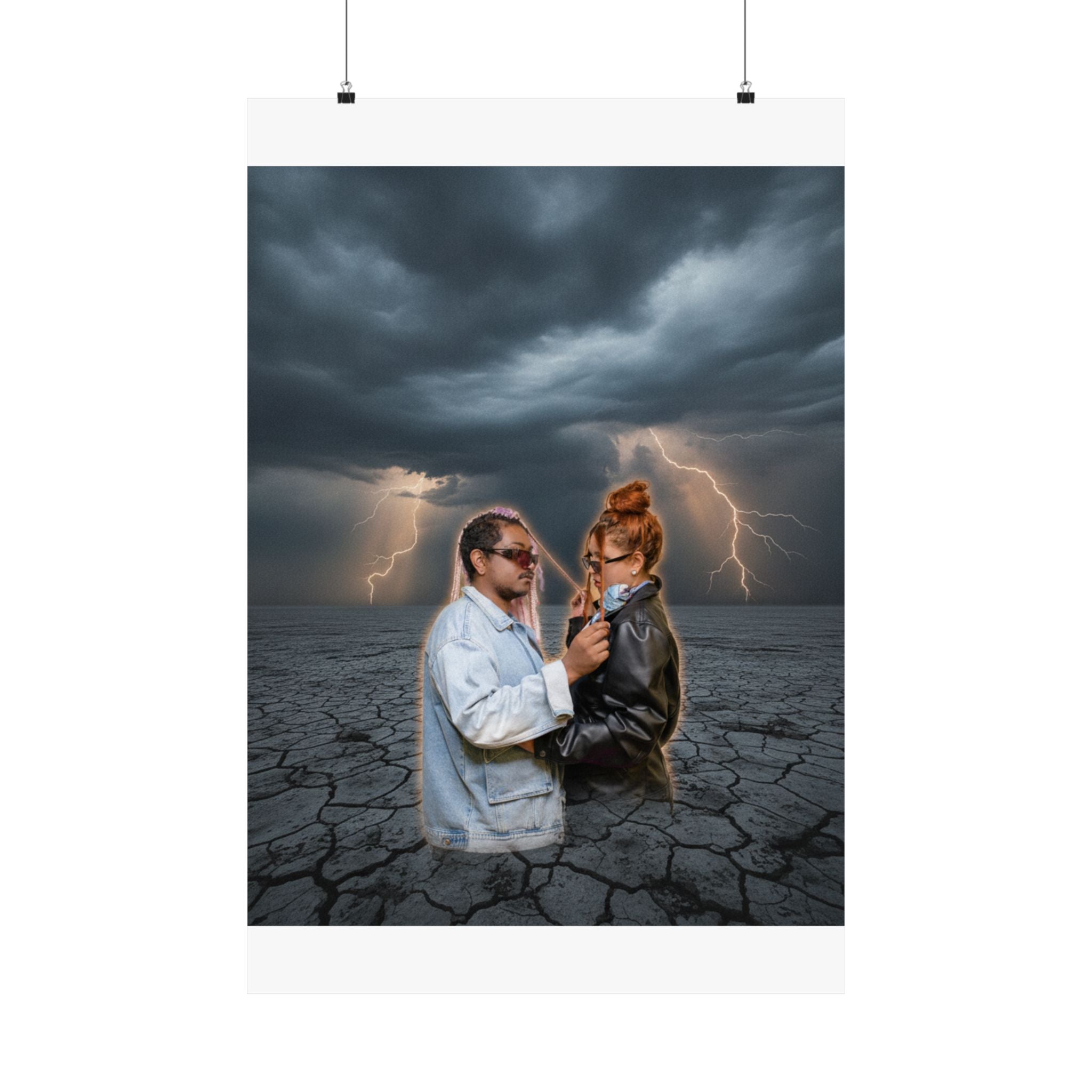 Dramatic Storm — Person — Matte Poster