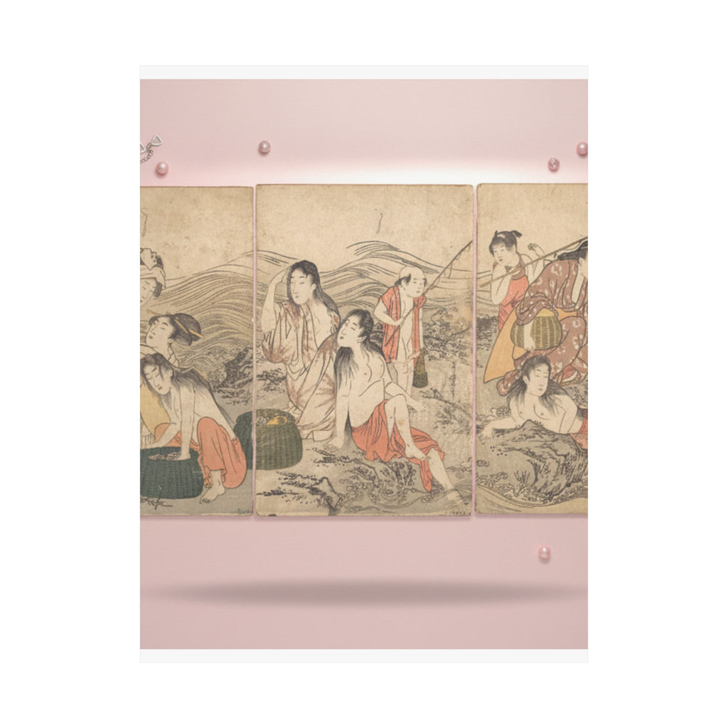 Product Marketing — Girl Fishers And Bathers — Matte Poster