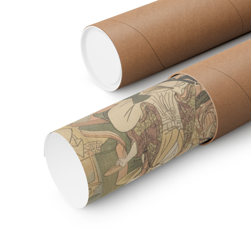 Dramatic Storm — A View Of The Pleasures Of The Taiko And His Five Wives At Rakutō — Matte Poster