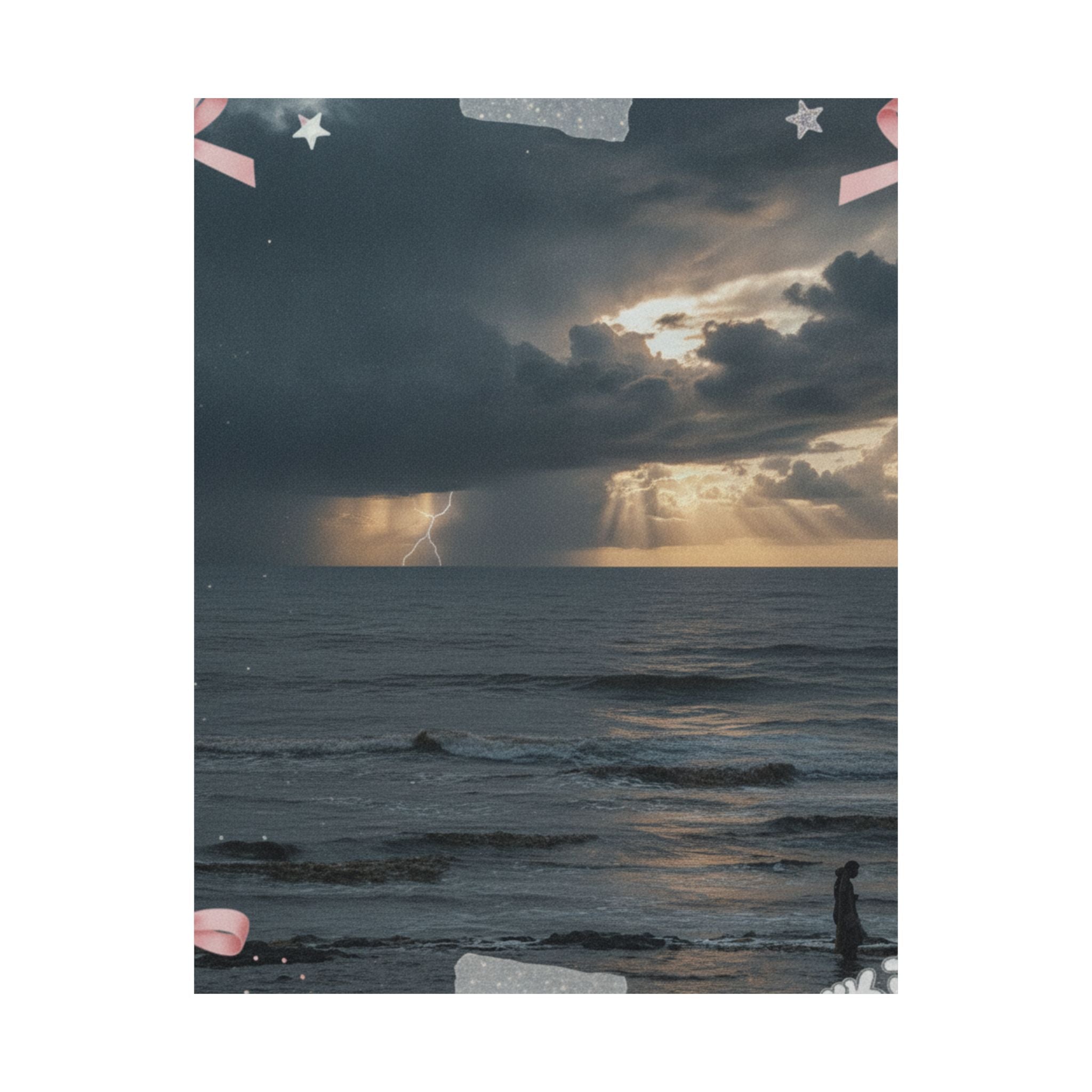 Dramatic Storm — Person — Matte Poster