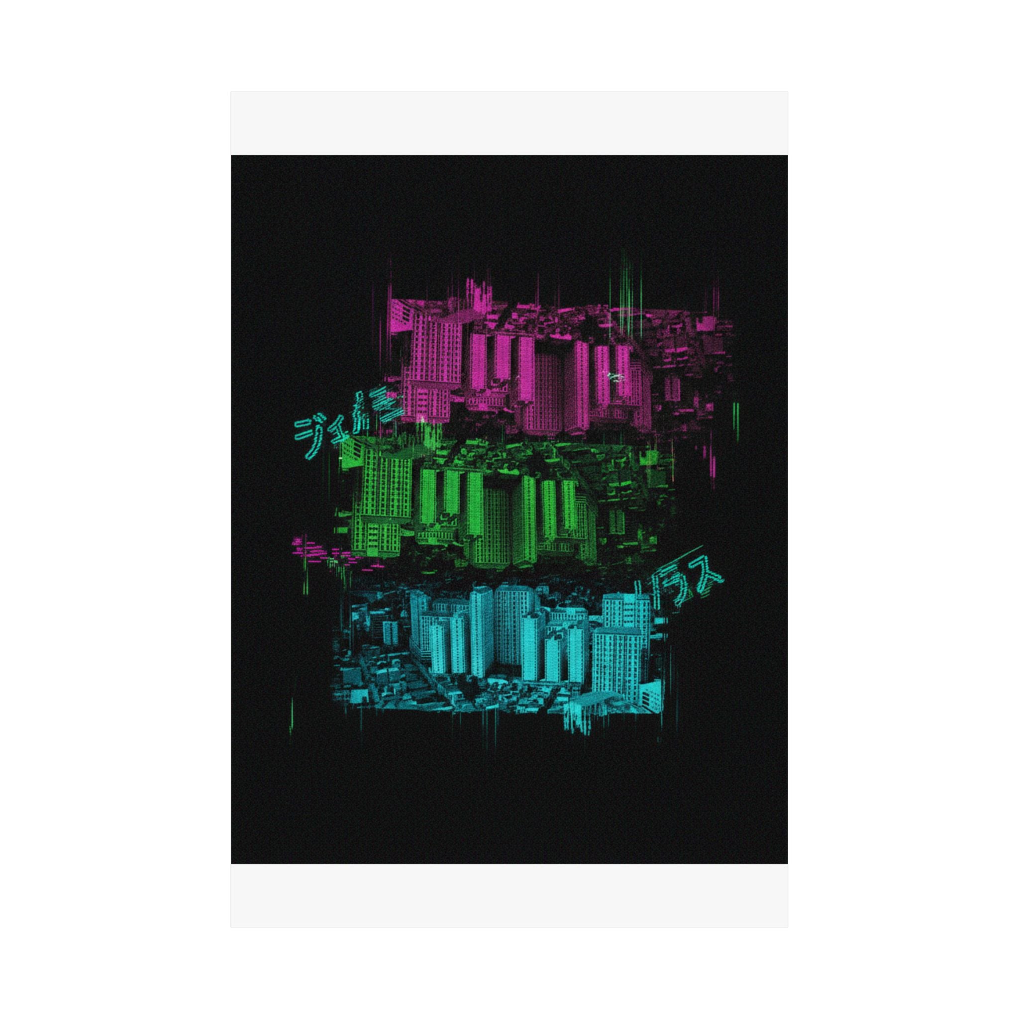 Glitch Culture — Cityscape — Matte Poster