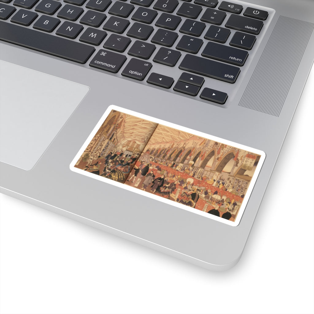 Southern Sunset — Picture Of A Prosperous English Trading Firm In Yokohama — Kiss-Cut Sticker
