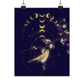 Celestial — New Moon; Nightingale On A Plum Branch — Matte Poster