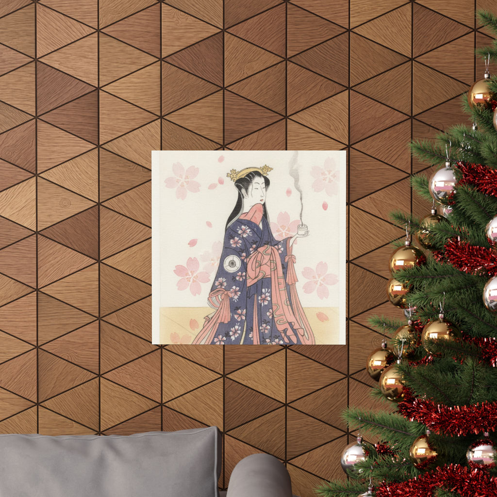 Watercolor — The Actor Iwai Hanshirō Iv As Sakura Hime, The Cherry Princess — Matte Poster