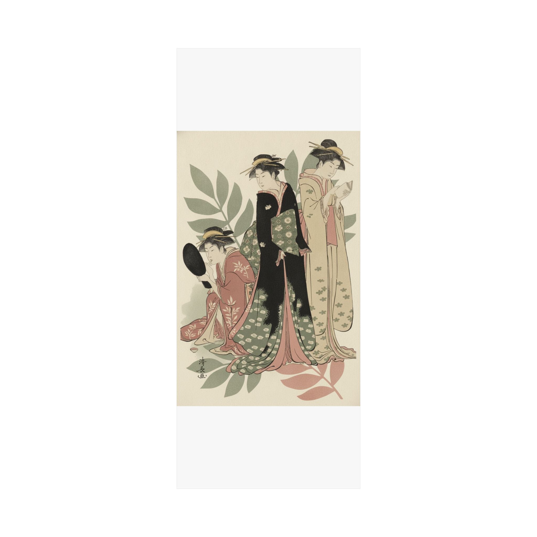 Botanical — Three Geishas Of Tachibana Street In Their Room — Matte Poster