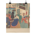 Product Marketing — People Of The Five Nations Drinking And Eating (Gokakoku Jinbutsu Dontaku No Zu) — Matte Poster