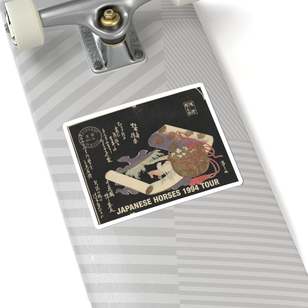 Vintage Bootleg — Scroll Painting Of Horse — Kiss-Cut Sticker