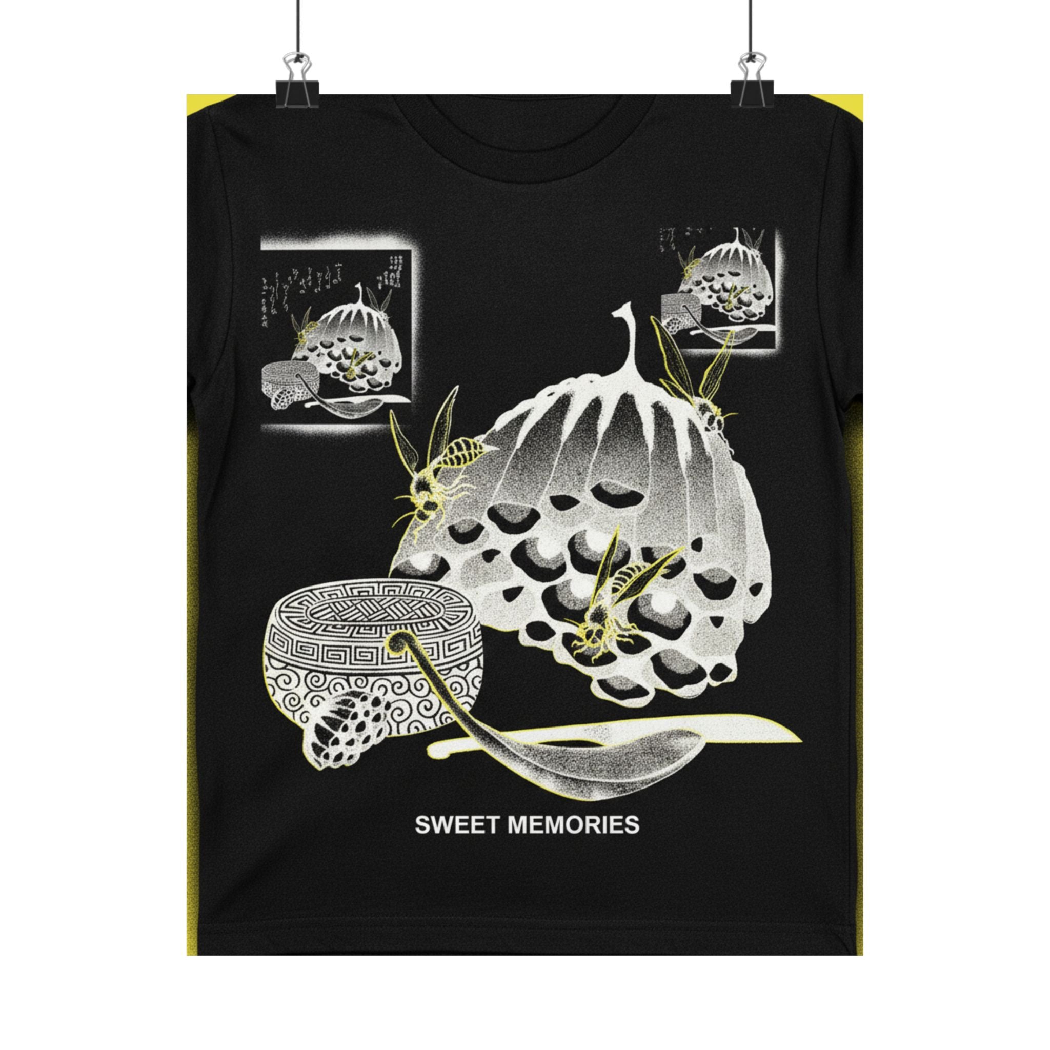Streetwear Collage — Hives With Wasps, And A Box With A Spoon For Honey — Matte Poster