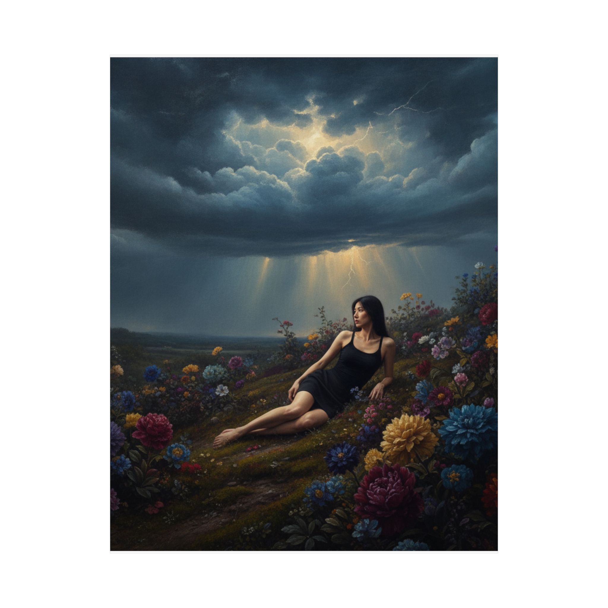Dramatic Storm — Person — Matte Poster