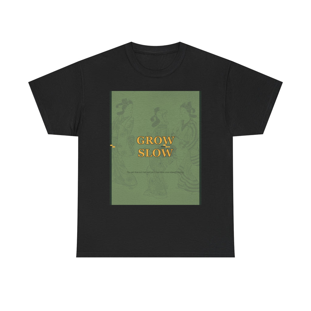 GROW SLOW graphic tee by Zukkay