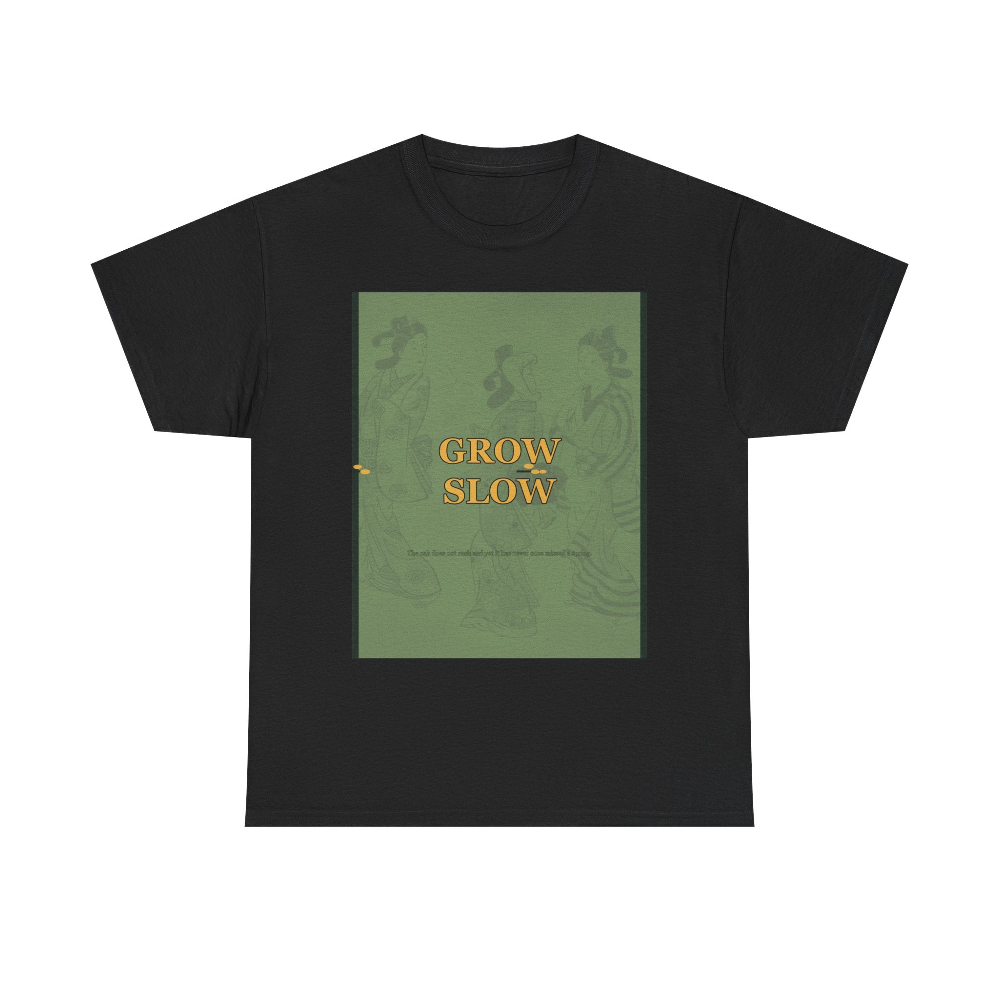 GROW SLOW graphic tee by Zukkay