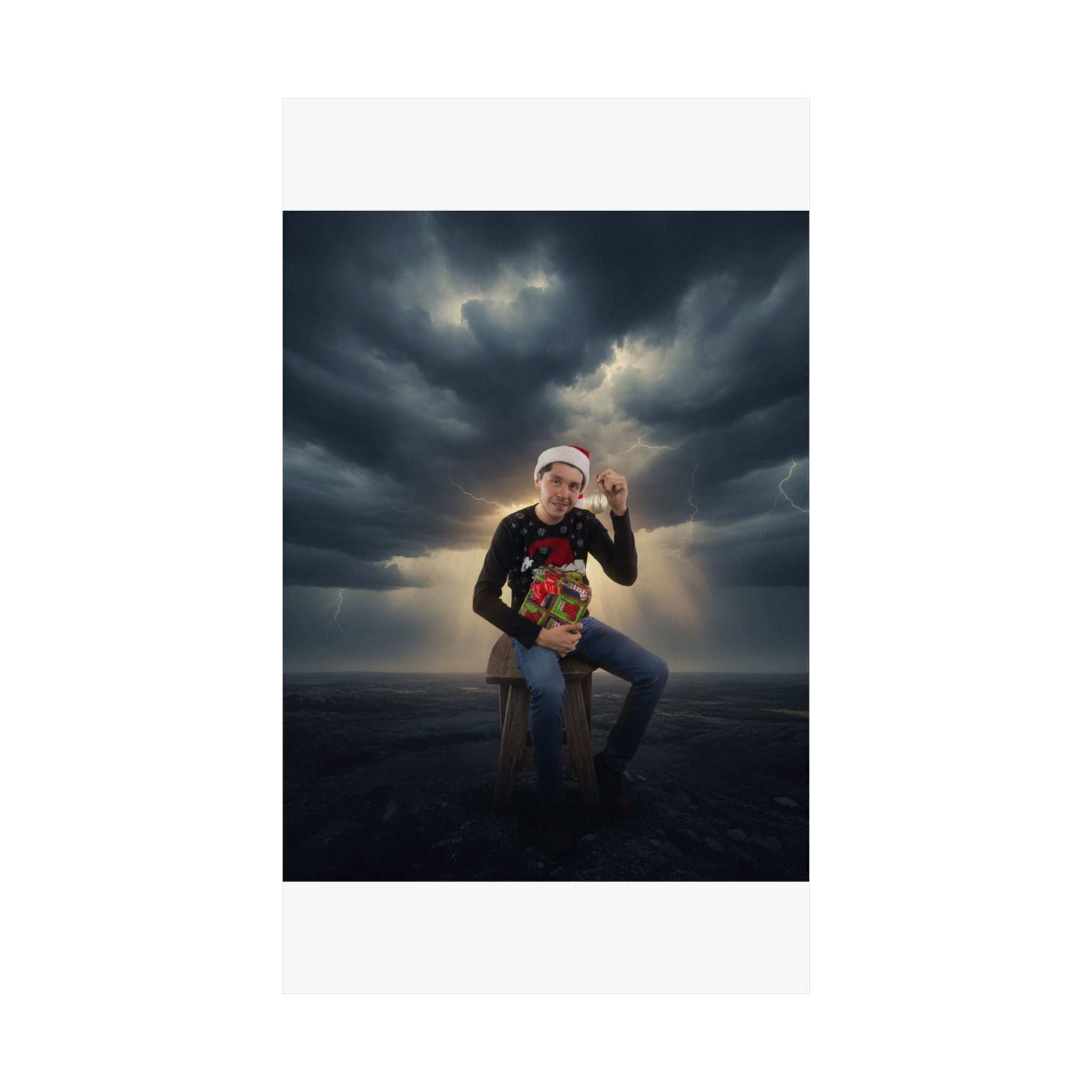 Dramatic Storm — Person — Matte Poster