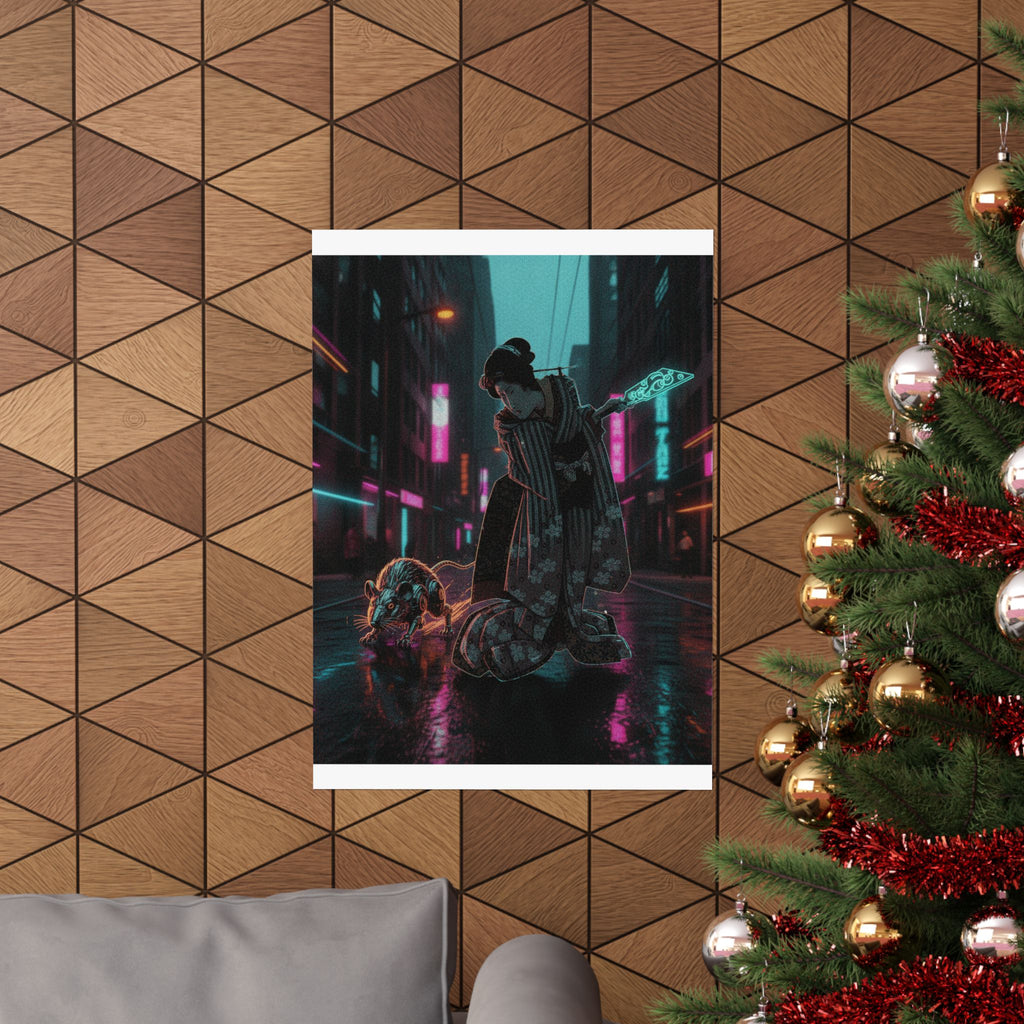 Fast Furious — New Year Greeting Card For "Rat" Year — Matte Poster