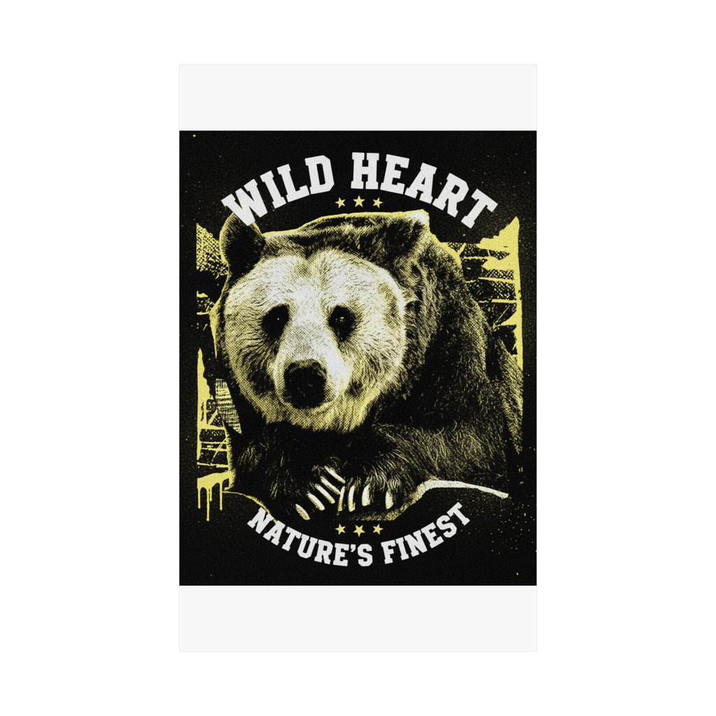 Streetwear Collage — Bear — Matte Poster