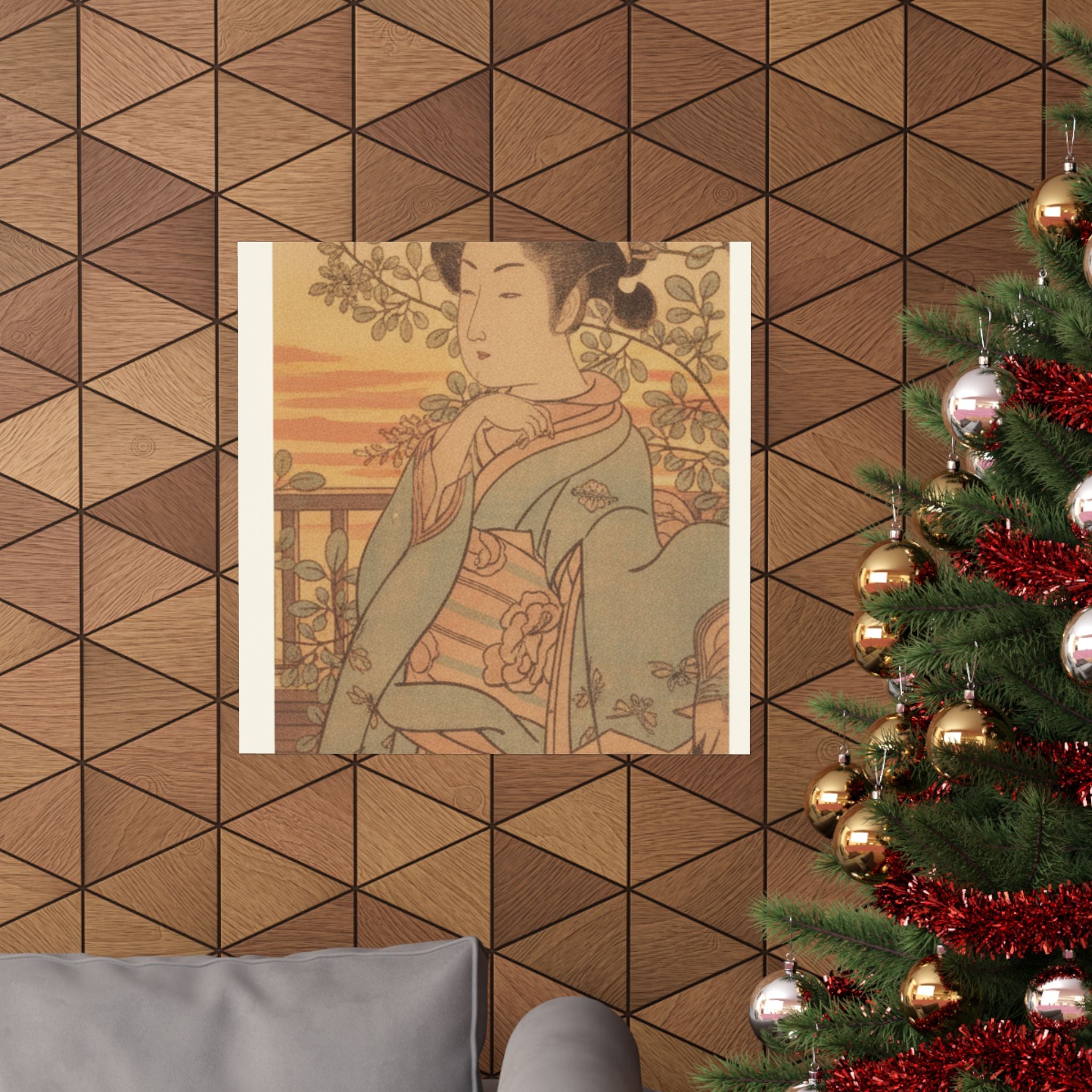 Southern Sunset — A Young Lady And Her Boy Servant — Matte Poster