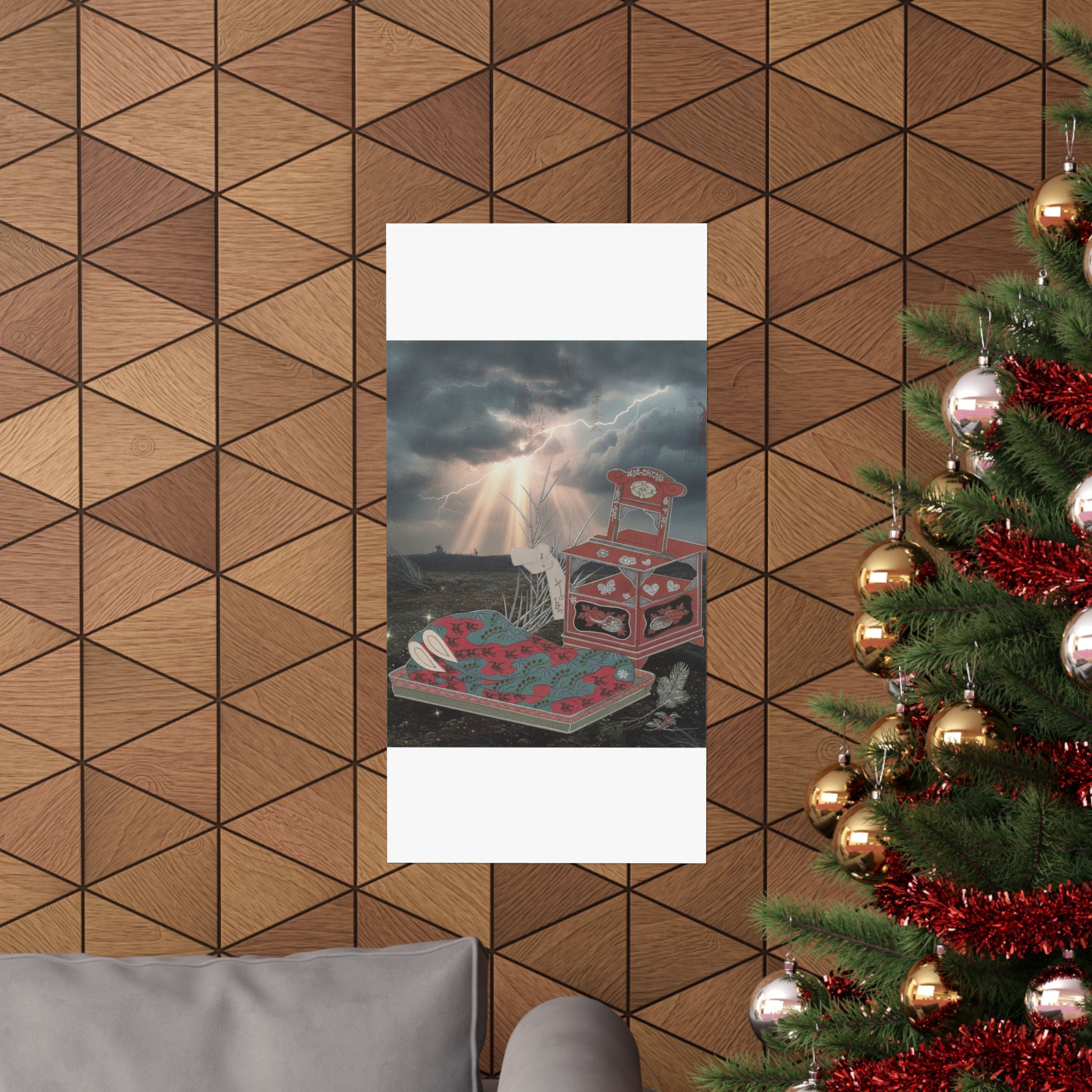 Dramatic Storm — Cabinet For The Toilet And Bed-Clothes — Matte Poster