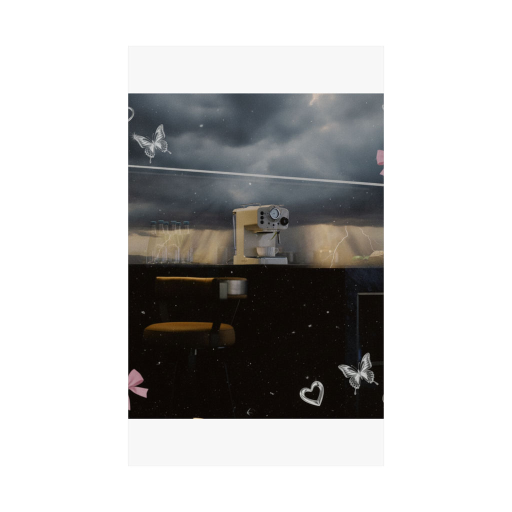Dramatic Storm — Kitchen — Matte Poster